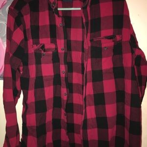Faded Glory size large men flannel shirt